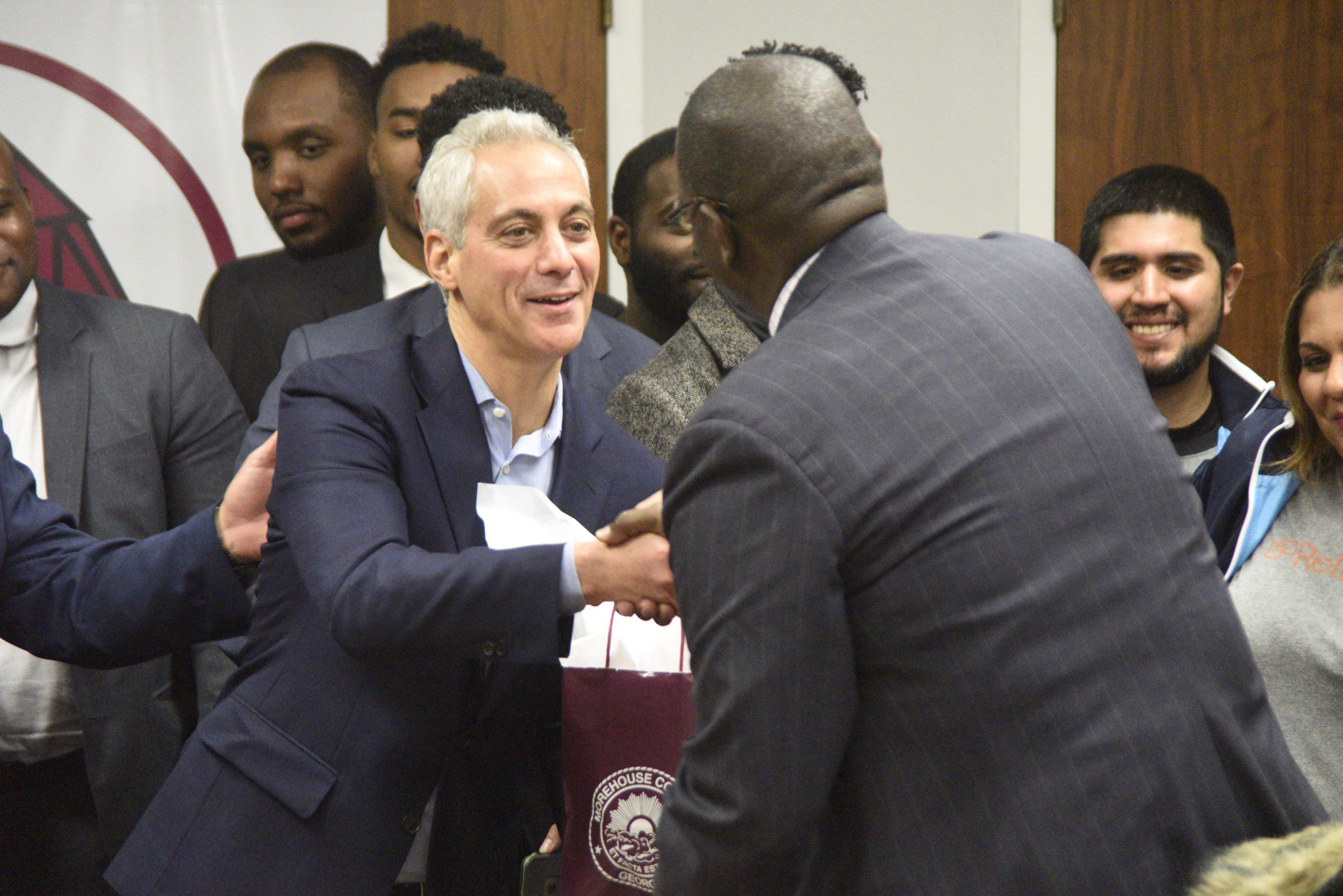 Mayor-Rahm-Emanuel-at-Morehouse